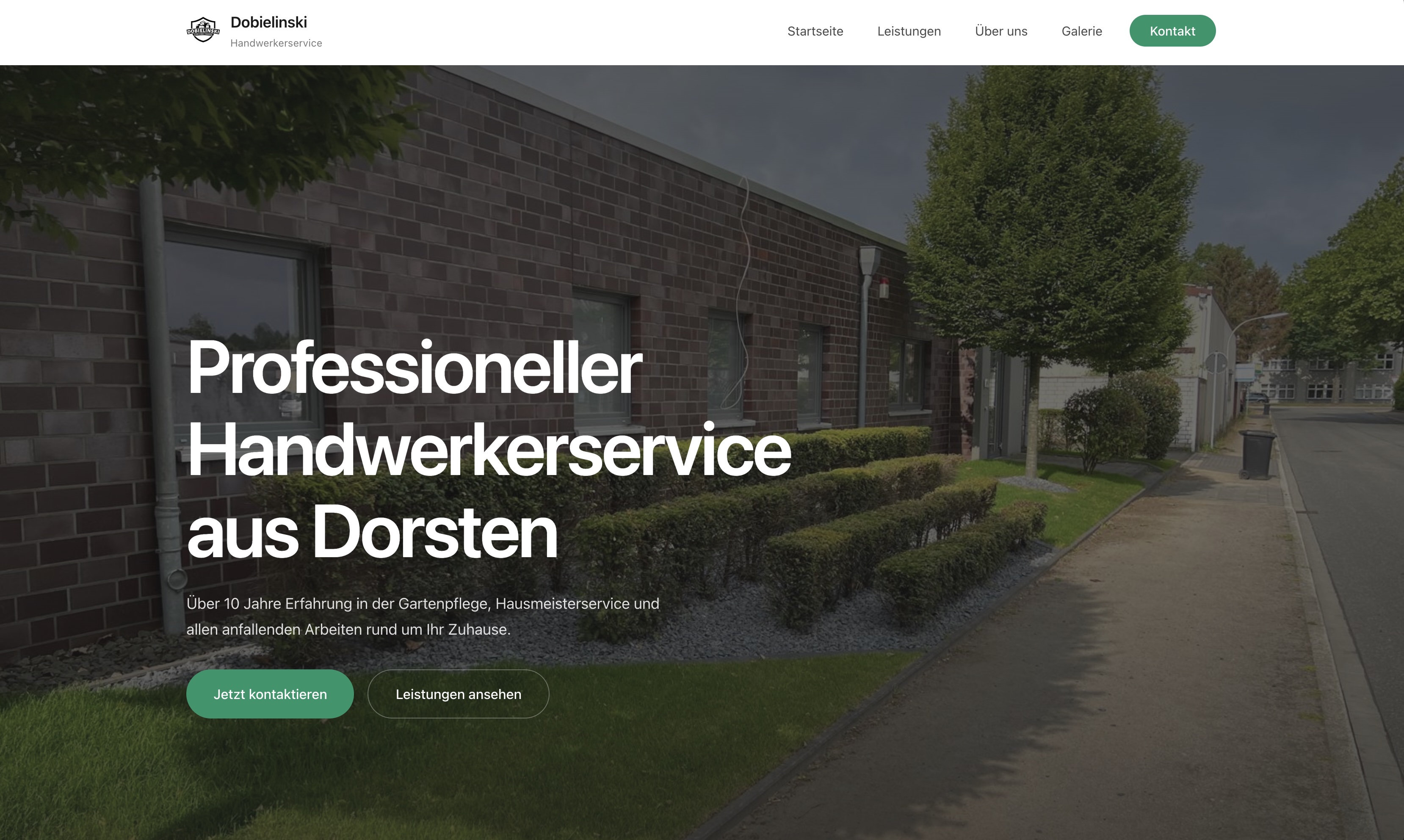 Handwerkerservice Dobielinski Website Screenshot